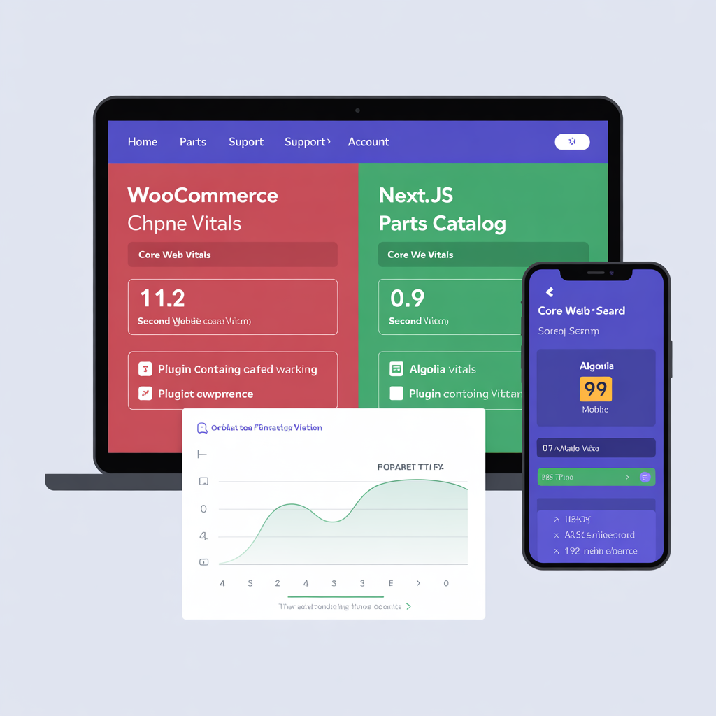 WooCommerce to Next.js parts catalog migration