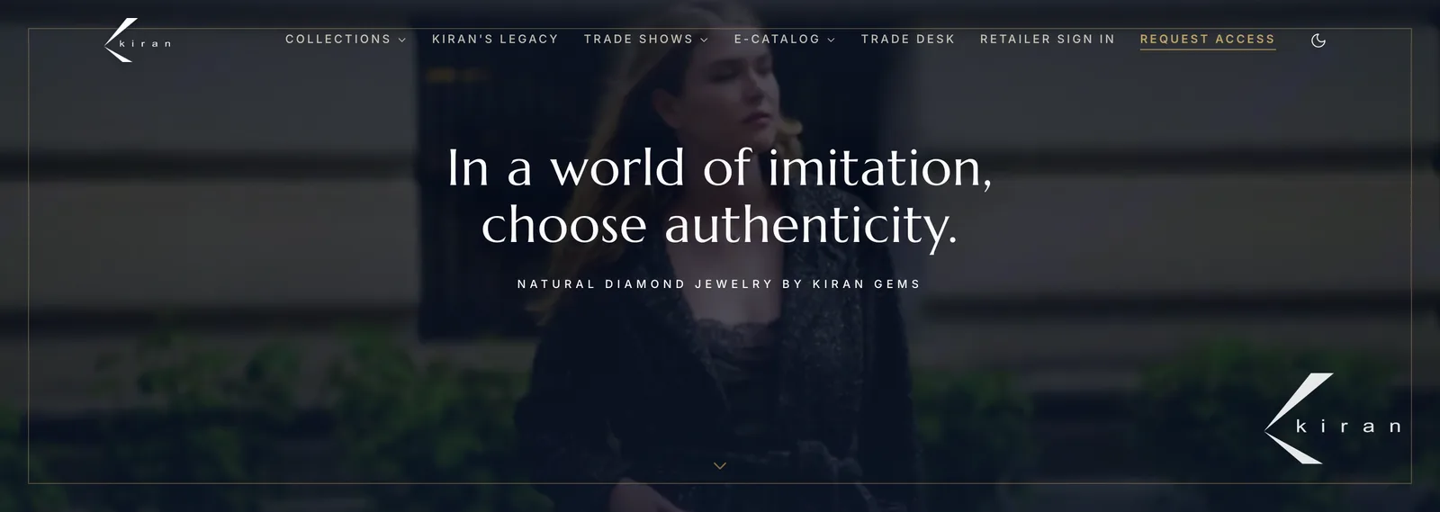 Kiran Jewelry homepage